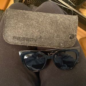 Black cat eye sunglasses